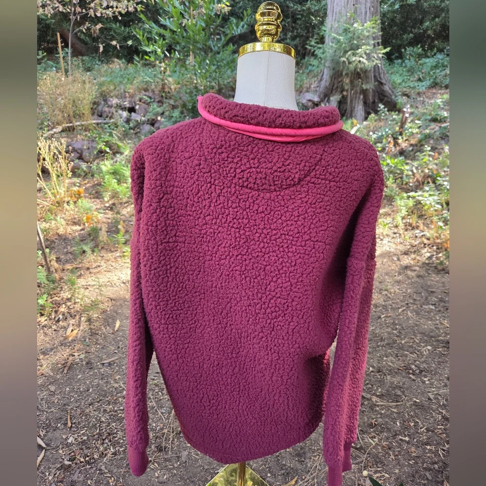 Aerie Fuscia Pink Sherpa Jacket‎